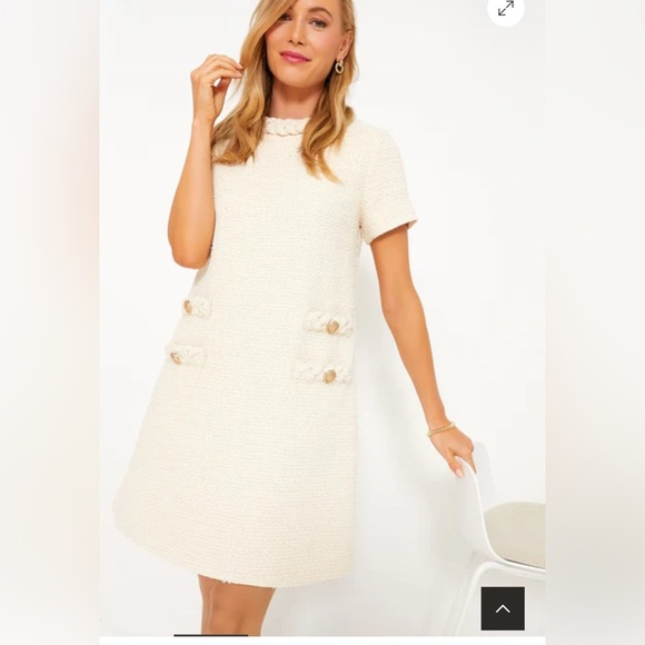 Tuckernuck Pearl White Tweed Jackie Dress - Picture 1 of 7
